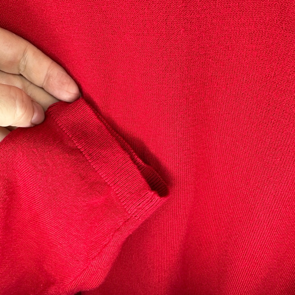 Chico's Vibrant Red Crewneck Sweater - Picture 3 of 7